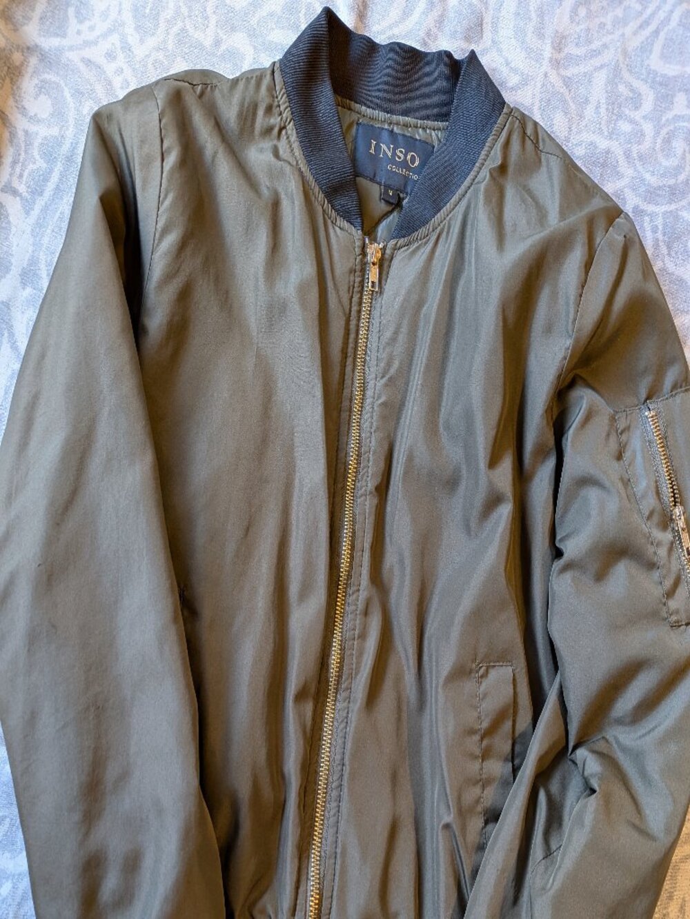 Olive Green Bomber Jacket